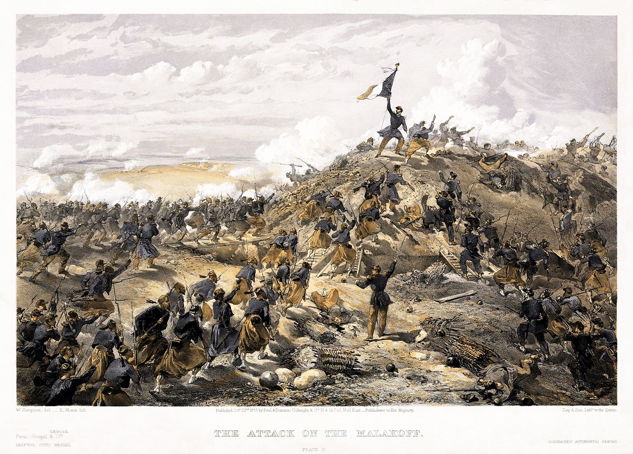 Атака французов  на Малахов курган