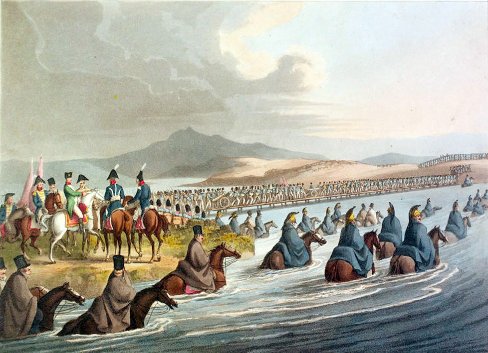 Crossing the Neman in Russia 1812 by Clark
